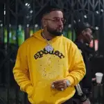 Perfectkicks Sp5der Worldwide Classic Yellow Hoodie