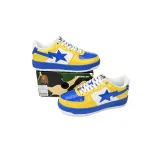 GET A Bathing Ape Bape Sta Low White Baolan Yellow,1180-191-006