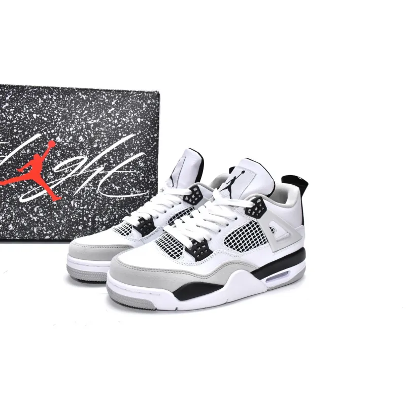  【Buy 1 Pair Get 2nd For $9.9】Air Jordan 4 Retro Military Black, DH6927-111 