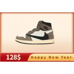 【Buy 1 Pair Get 2nd For $9.9】Jordan 1 Retro High Travis Scott,CD4487-100