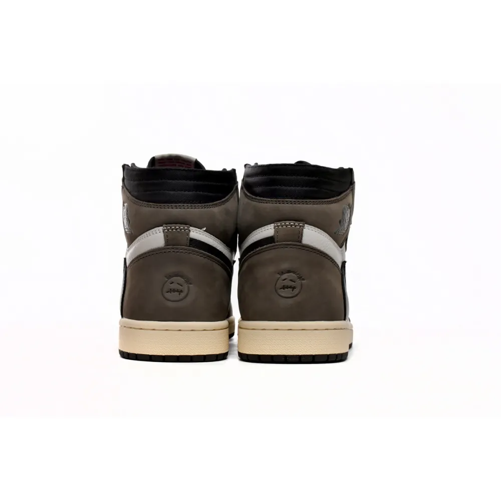 【Buy 1 Pair Get 2nd For $9.9】Jordan 1 Retro High Travis Scott,CD4487-100