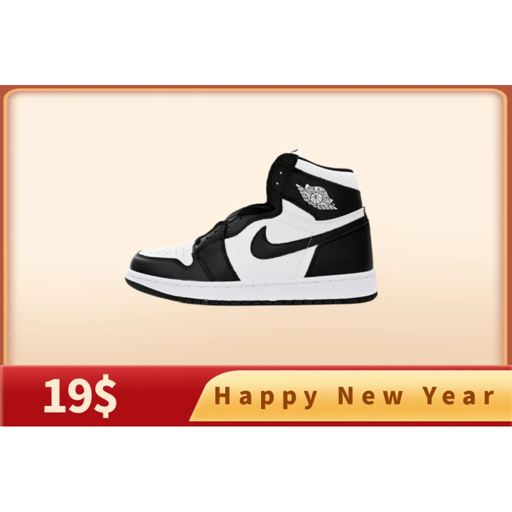  【Buy 1 Pair Get 2nd For $19】Get Jordan 1 Retro High OG Black White, BQ4422-001