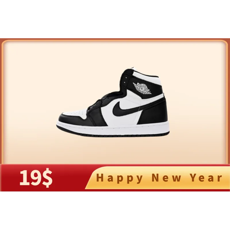  【Buy 1 Pair Get 2nd For $19】Get Jordan 1 Retro High OG Black White, BQ4422-001