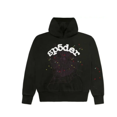 Sp5der Black Worldwide Hoodie 01
