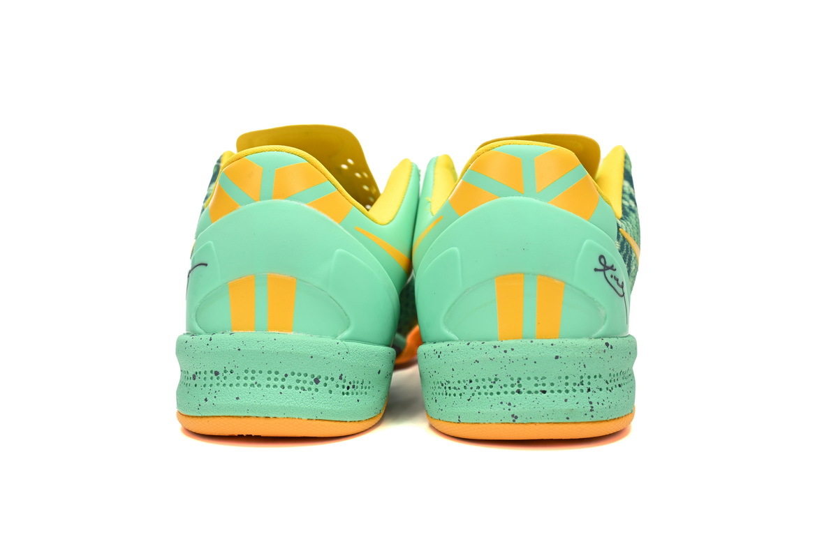  Perfectkicks Kobe 8 System Green Glow Laser Orange,555035-304 