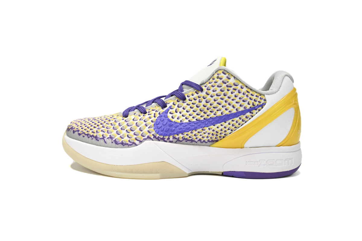  Perfectkicks Kobe VI White Purple Yellow,CW2190-105