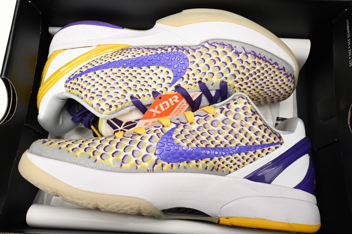  Perfectkicks Kobe VI White Purple Yellow,CW2190-105