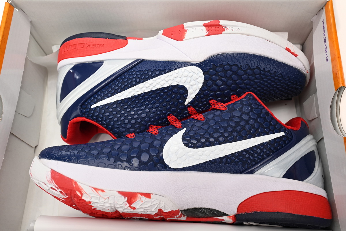  Kobe 6 Protro White Blue Red,436311-003 
