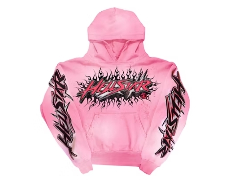 Hellstar Brainwashed Without Brain Hoodie Pink,FW23