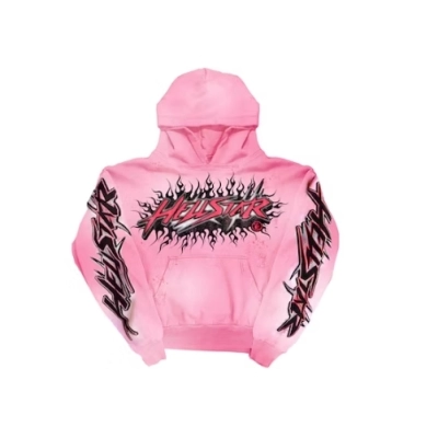 Hellstar Brainwashed Without Brain Hoodie Pink,FW23 01
