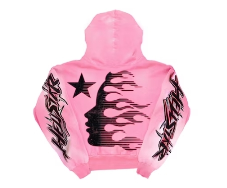 Hellstar Brainwashed Without Brain Hoodie Pink,FW23