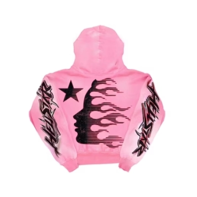 Hellstar Brainwashed Without Brain Hoodie Pink,FW23 02