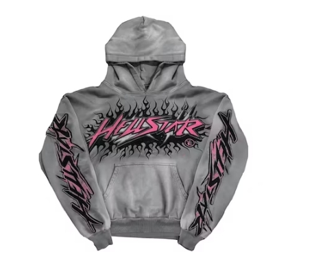 Hellstar Future Flame Hoodie Grey, FW23