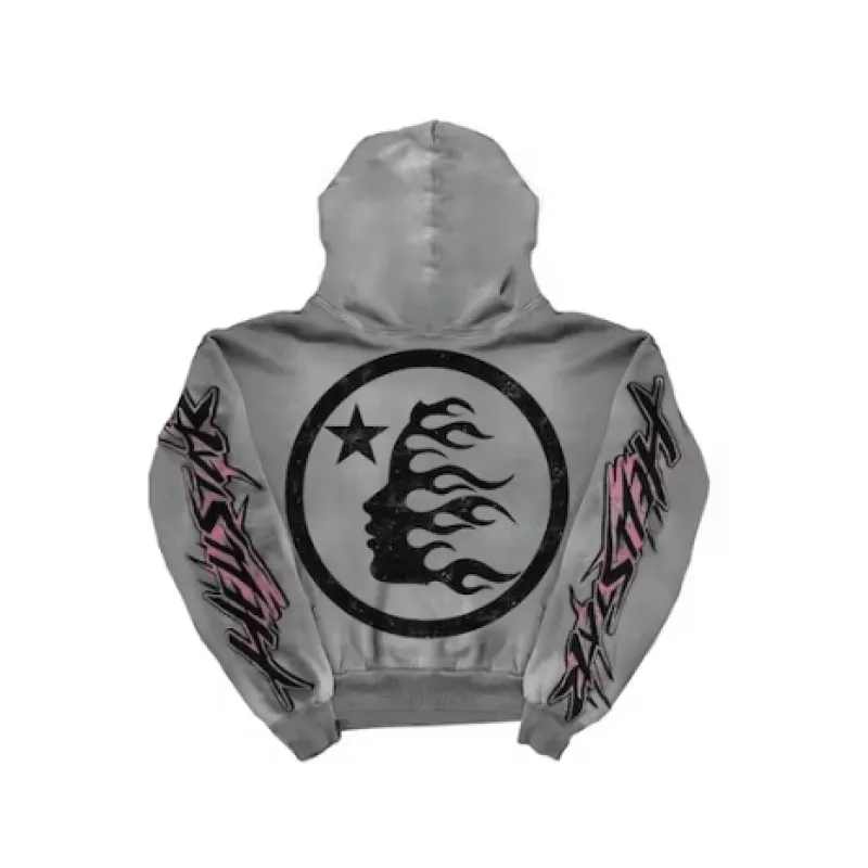 Hellstar Future Flame Hoodie Grey, FW23