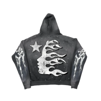 Hellstar Black Racer Hoodie,FW23 02