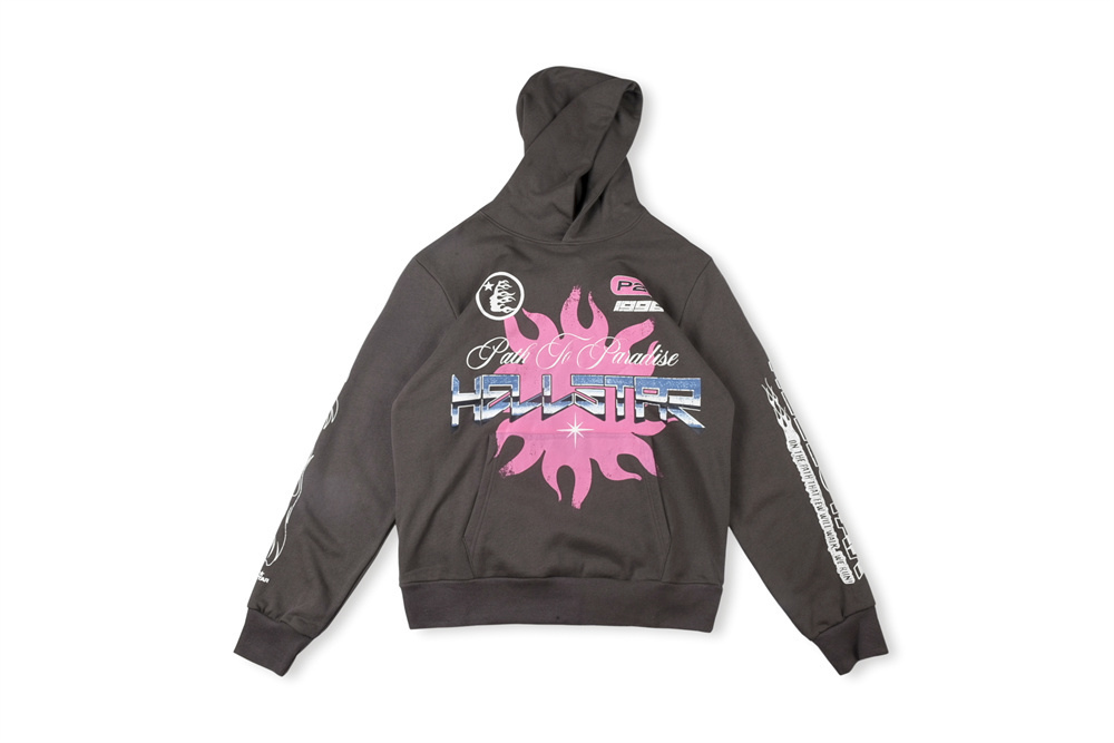 Hellstar Hoodie brown and pink