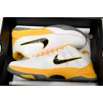  New Sale Zoom Kobe 5 V X White Black Yellow Shoes,386430-104