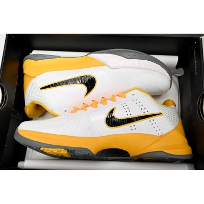  New Sale Zoom Kobe 5 V X White Black Yellow Shoes,386430-104 02