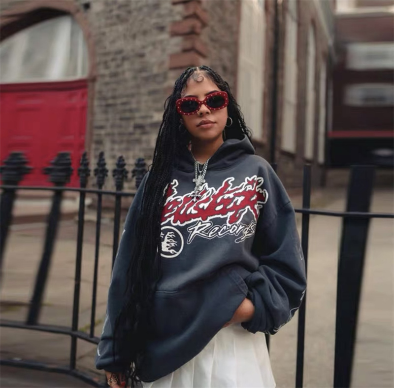 Hellstar Hoodie Navy blue