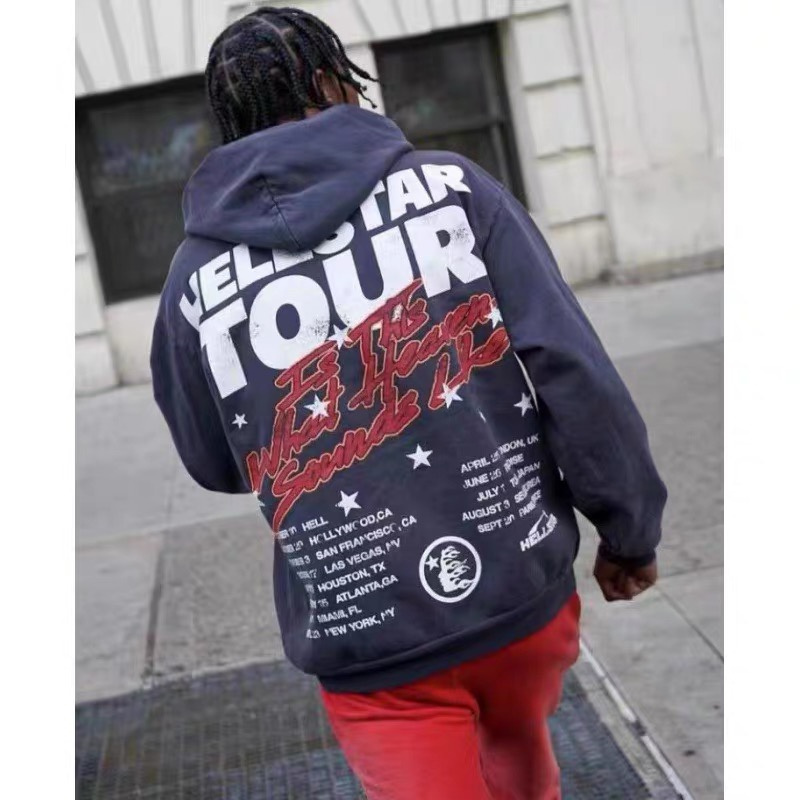 Hellstar Hoodie Navy blue