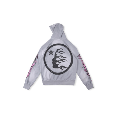 Hellstar Hoodie Flame Grey  02