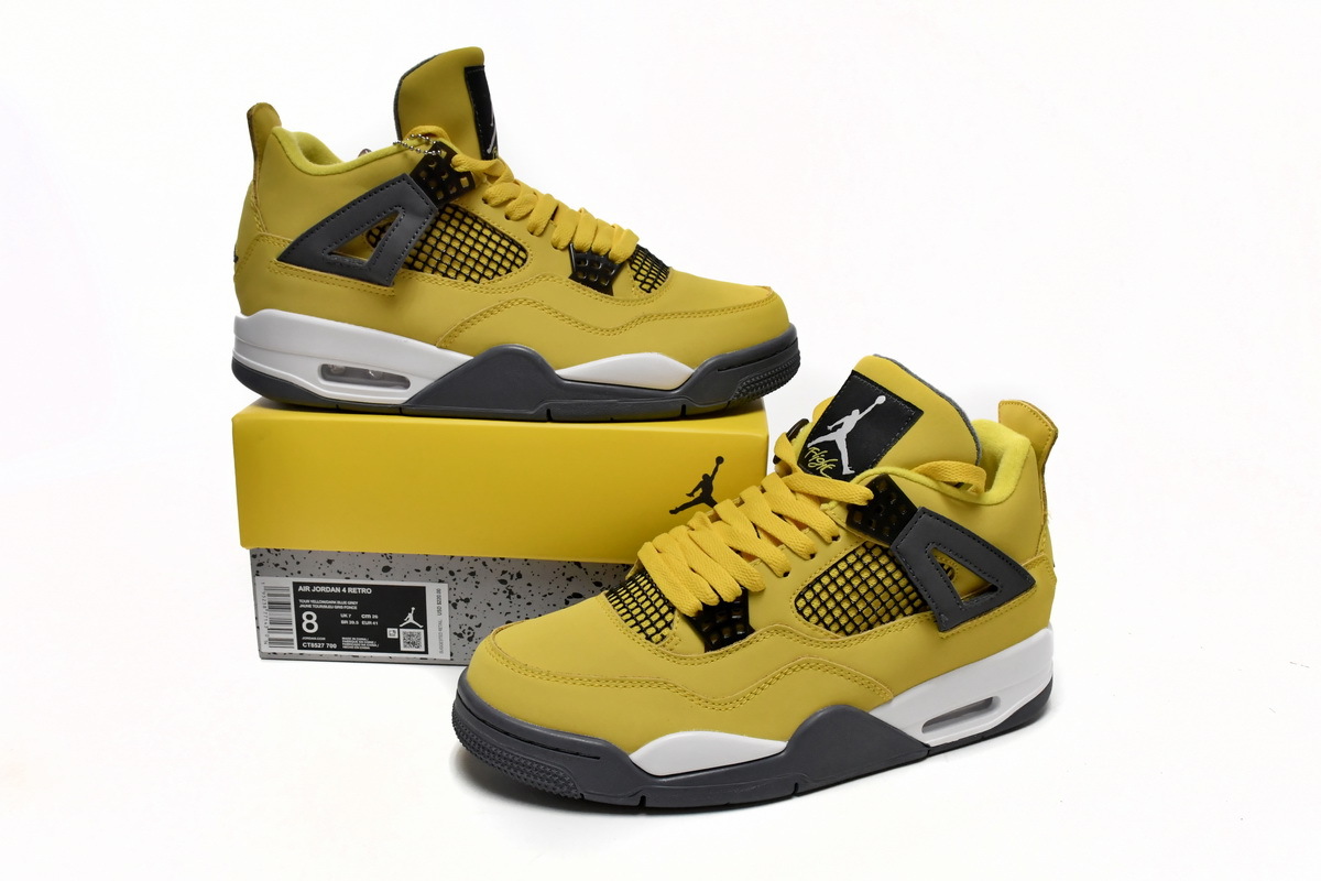  GET Jordan 4 Retro Lightning, CT8527-700