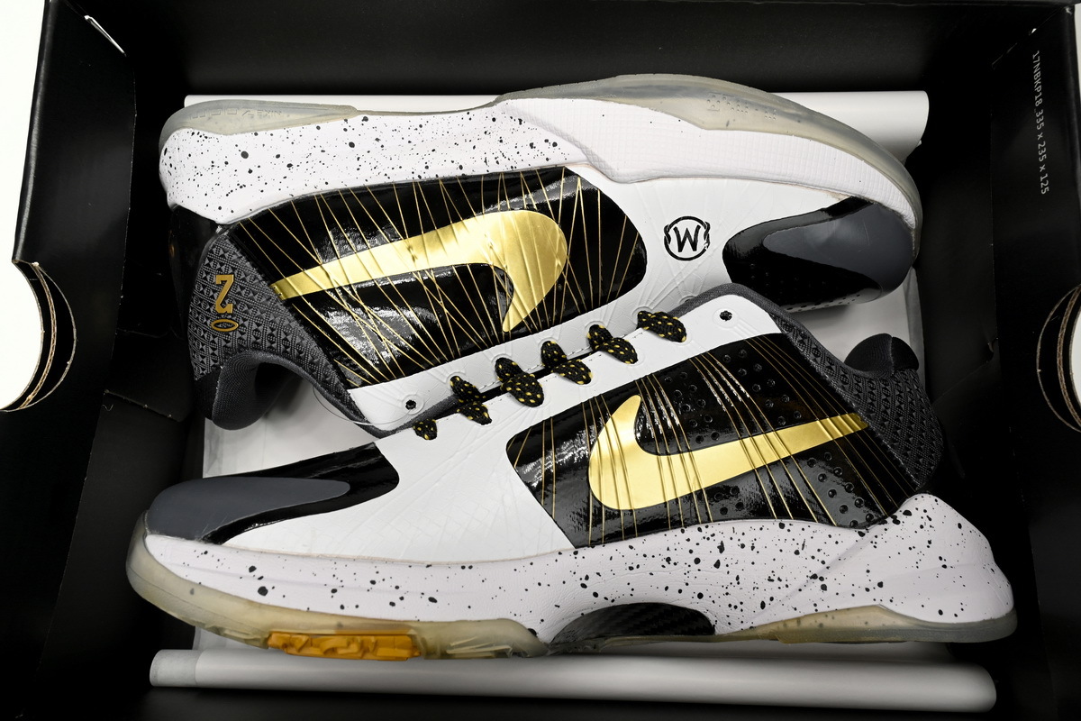  Kobe V Protro Black White Gold,CD0824-127