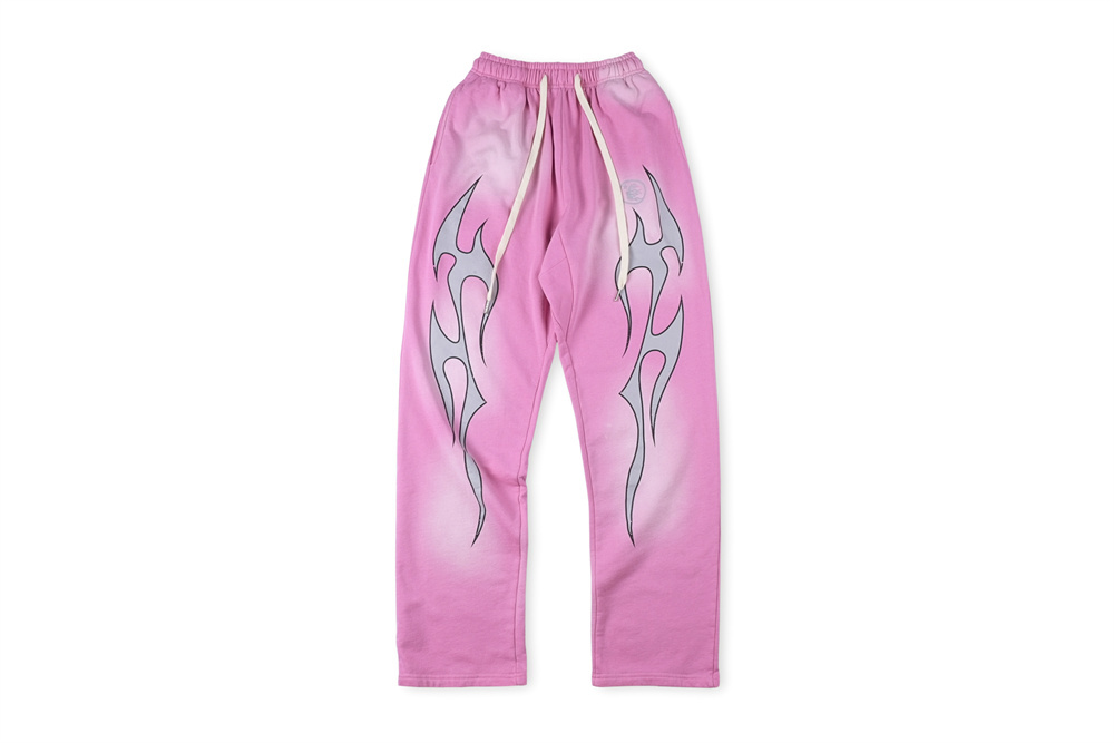 Hellstar Flame Sweatpants Pink