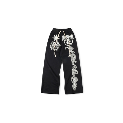 Hellstar Flare Sweatpants Black 01