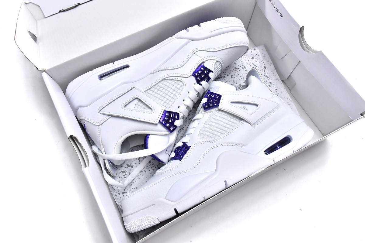  GET Jordan 4 Retro Purple Metallic, CT8527-115