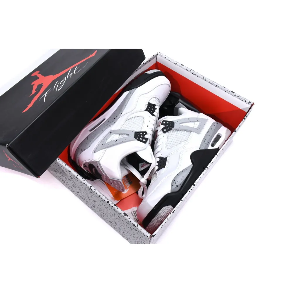 GET Jordan 4 Retro White Cement, 840606-192