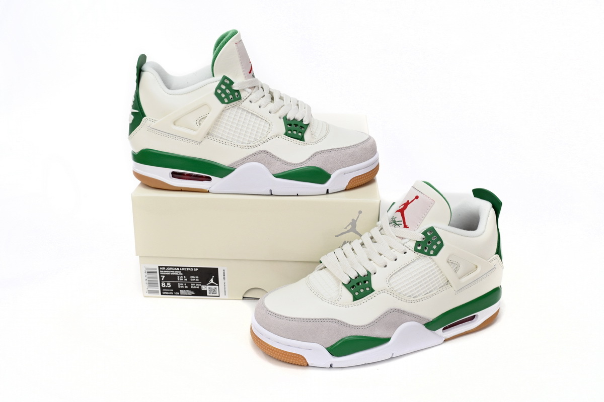  GET SB x Air Jordan 4 Pine Green Calaite, DR5415-103