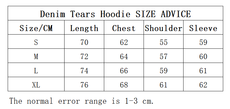  PK Denim Tears hoodie grey