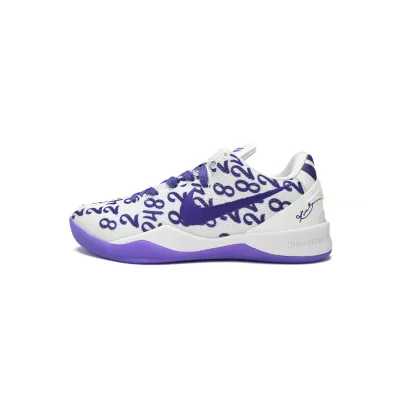 🌟Flash Sales🌟 Perfectkicks Kobe 8 Protro White Court Purple,FQ3549-100 02