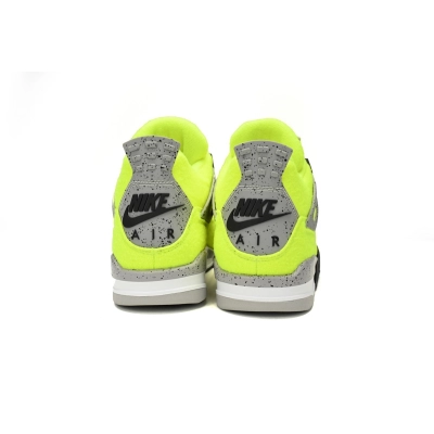  Perfectkicks Tagz x Air jordan 4 Plush Fluorescent Yellow,DV6773-700 02