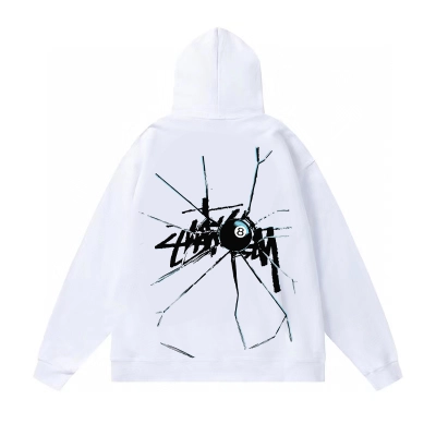  PK Stussy Hoodie White,Light Grey,Black. XB104 02
