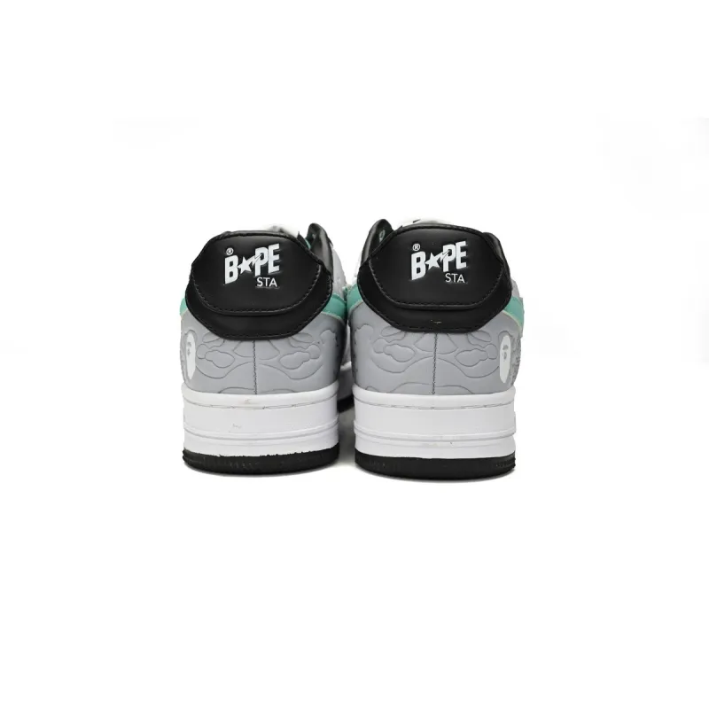 GET A Bathing Ape Bape Sta Low Grey Black Green,1H70-191-002