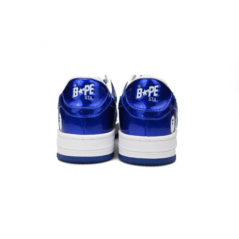 GET A Bathing Ape Bape Sta Low Blue and White Mirror Finish,1170-191-022