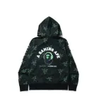 BAPE Hoodie x Razer A Bathing Ape Neon Camo Full Zip Hoodie Green,FW20