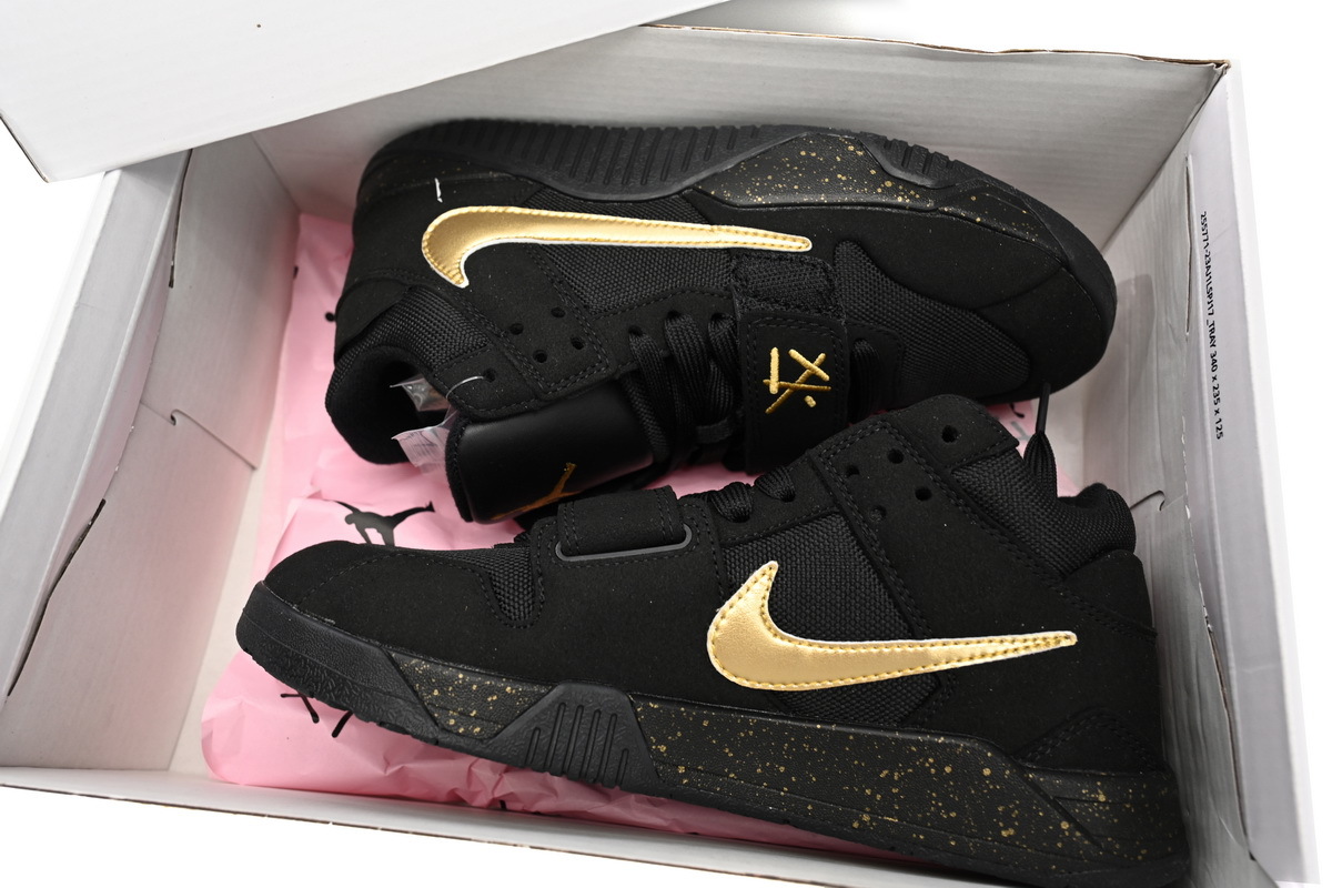  Get Travis Scott x Jordan Cut The Check Nice Kicks Black Gold, FZ8117-911