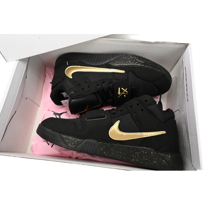 H12 Travis Scott x Jordan Cut The Check Nice Kicks Black Gold, FZ8117-911