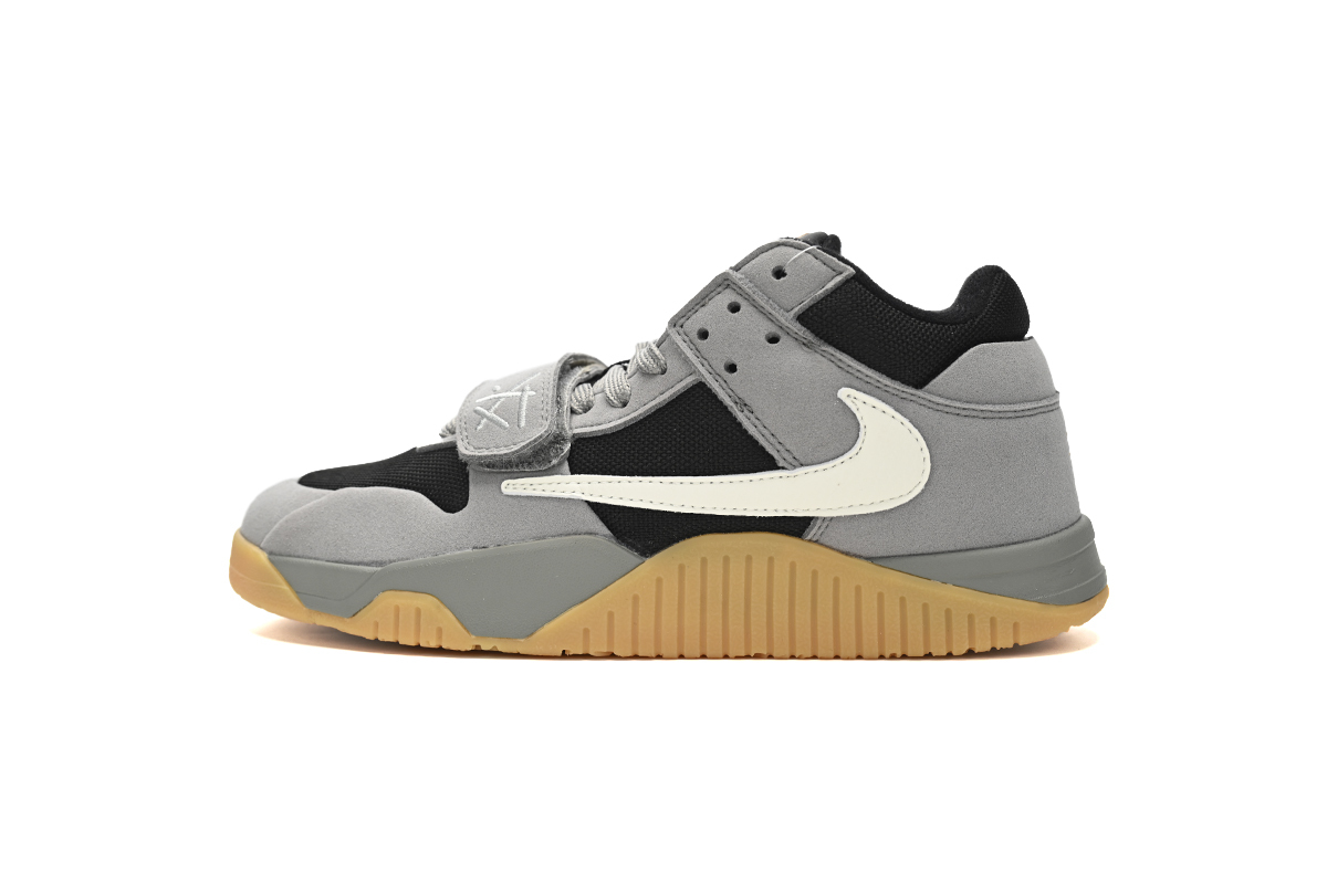  Get Travis Scott x Jordan Cut The Check Nice Kicks Black Gray Brown, FZ8117-104