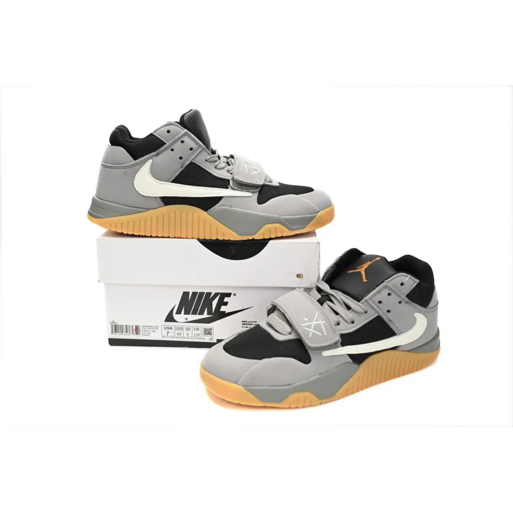 Get Travis Scott x Jordan Cut The Check Nice Kicks Black Gray Brown, FZ8117-104