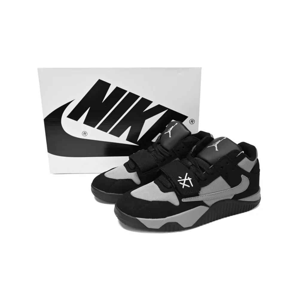  Get Travis Scott x Jordan Cut The Check Nice Kicks Black Charcoal, FZ8117-481