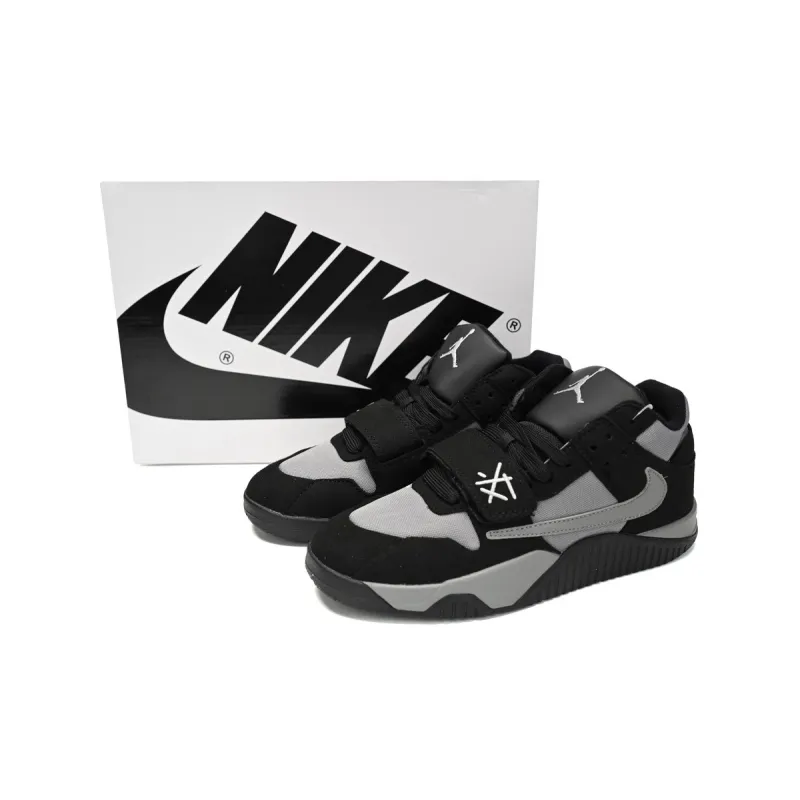 Get Travis Scott x Jordan Cut The Check Nice Kicks Black Charcoal, FZ8117-481