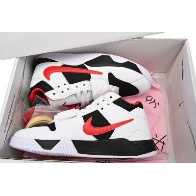 H12 Travis Scott x Jordan Cut The Check Nice Kicks Black White Red, FZ8117-407 02