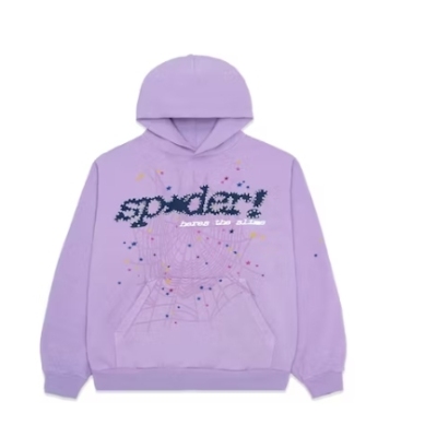 Sp5der Acai Hoodie Purple,SS23 01