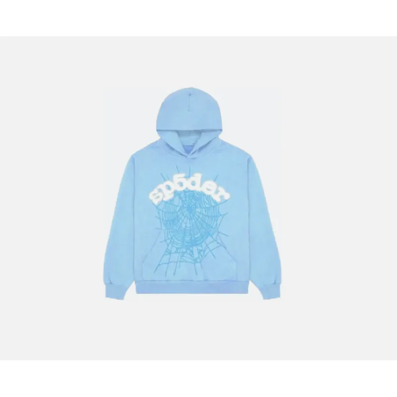 Perfectkicks Sp5der Web Hoodie Sky Blue