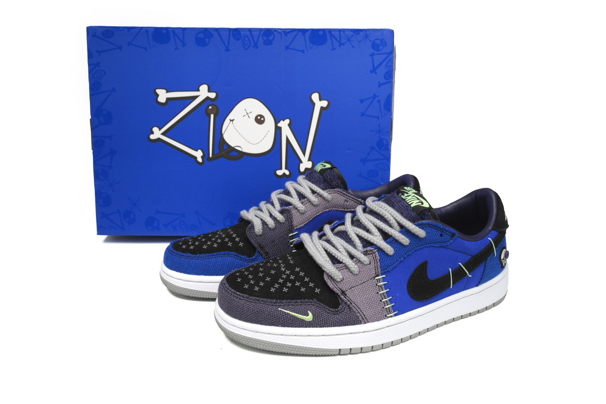  GET Zion Williamson x Air Jordan 1 Low OG Voodoo, DZ7292-420