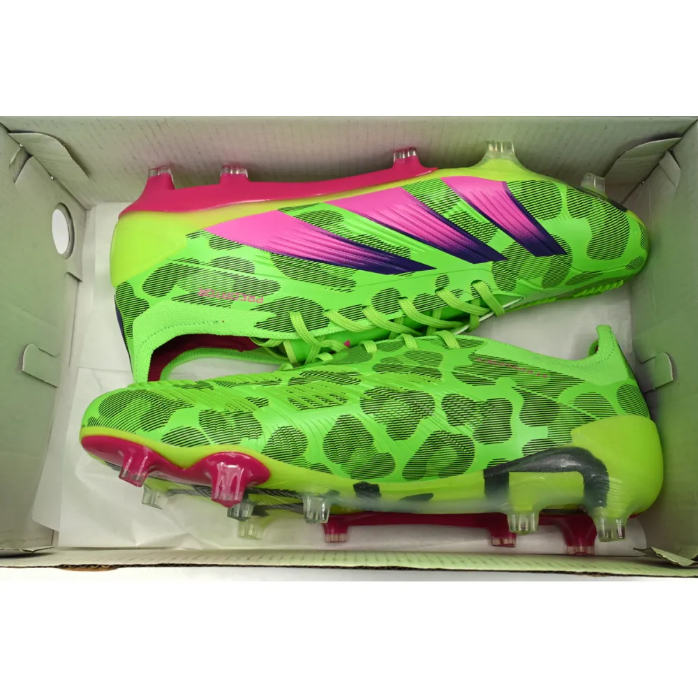 【🎁Football Shoes:Reduce 22$】Predator Mutator 20.1 Low Tie Green Pink Purple,IG 8771